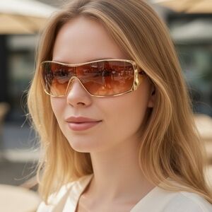 Oakley Dart Women's Sunglasses Gold Metal Frame